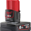 Milwaukee m12 b6 li-ion accu v12 6.0ah m12™ - 4932451395