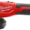 Milwaukee m18 blsag125x-0 | m18 haakse slijper | 125 mm | brushless | schuifschakelaar | zonder accu's laders - 4933492643