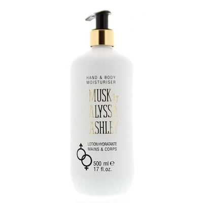 Alyssa ashley bodylotion met pomp musk 500ml unisex