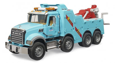 Vrachtwagen mack granite bergings- en sleepwagen met licht en geluid
