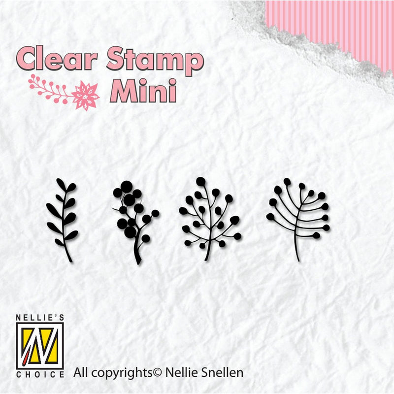Nellie's choice • mini clear stempels berries branches