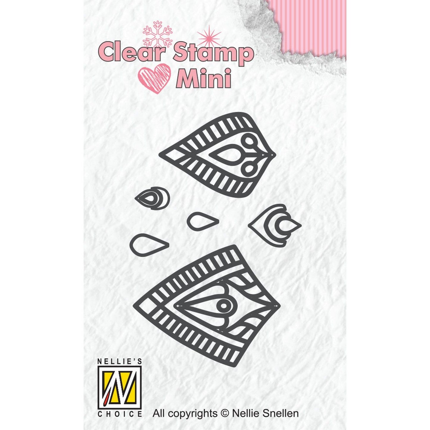 Nellie's choice • clear stamps mandala mini bloemen-ster