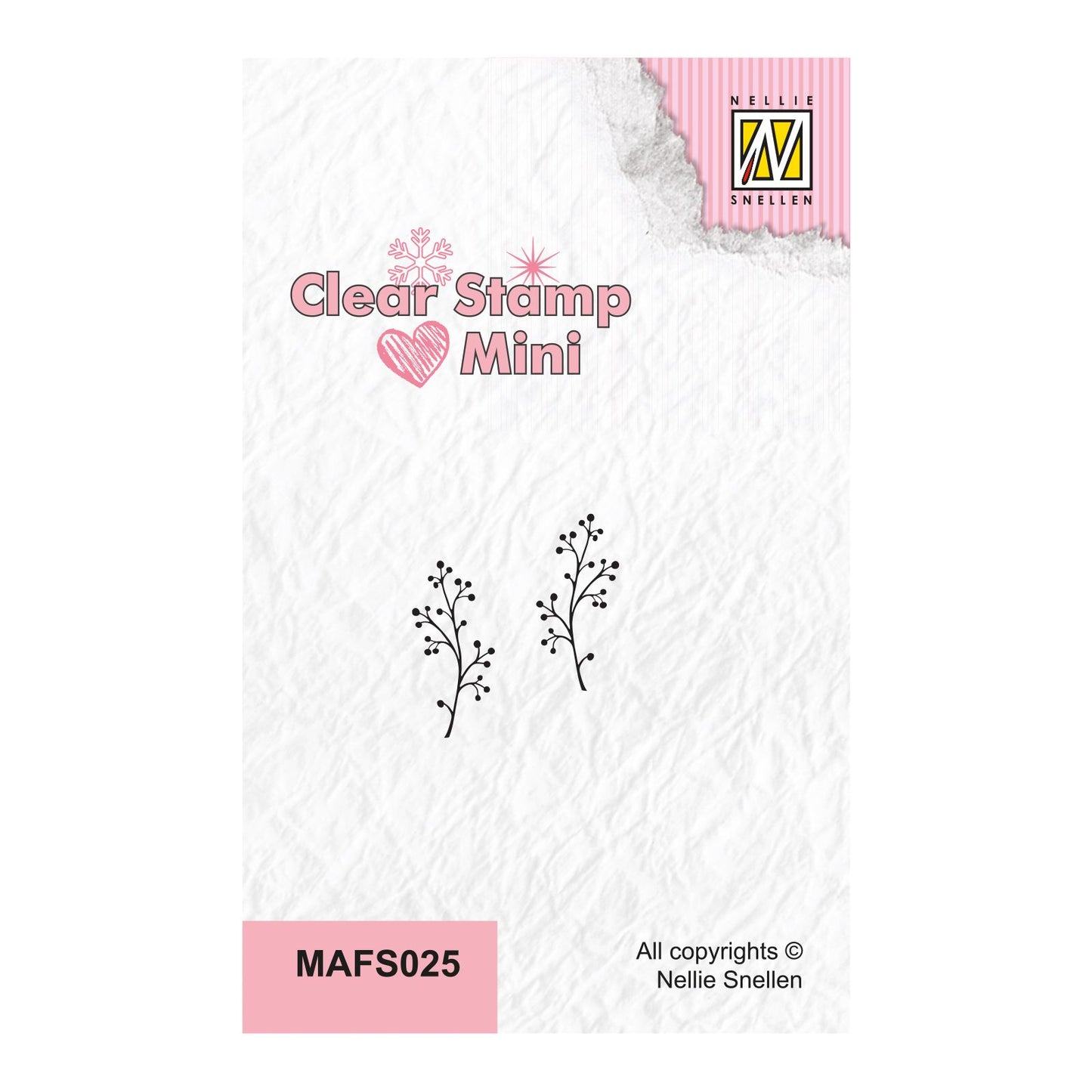 Nellie's choice • mini clear stempels berrie branch