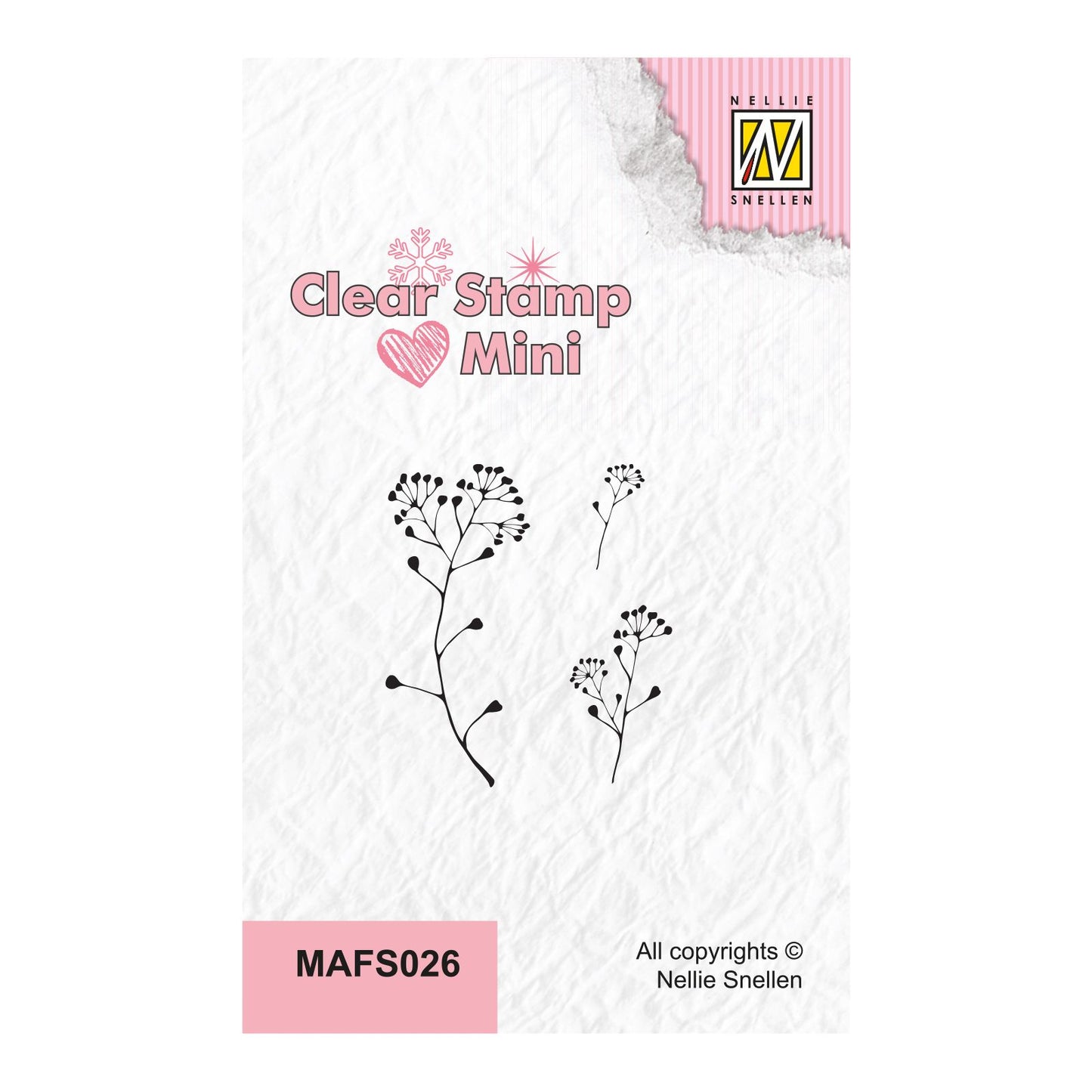 Nellie's choice • mini clear stempels embelliefer branch