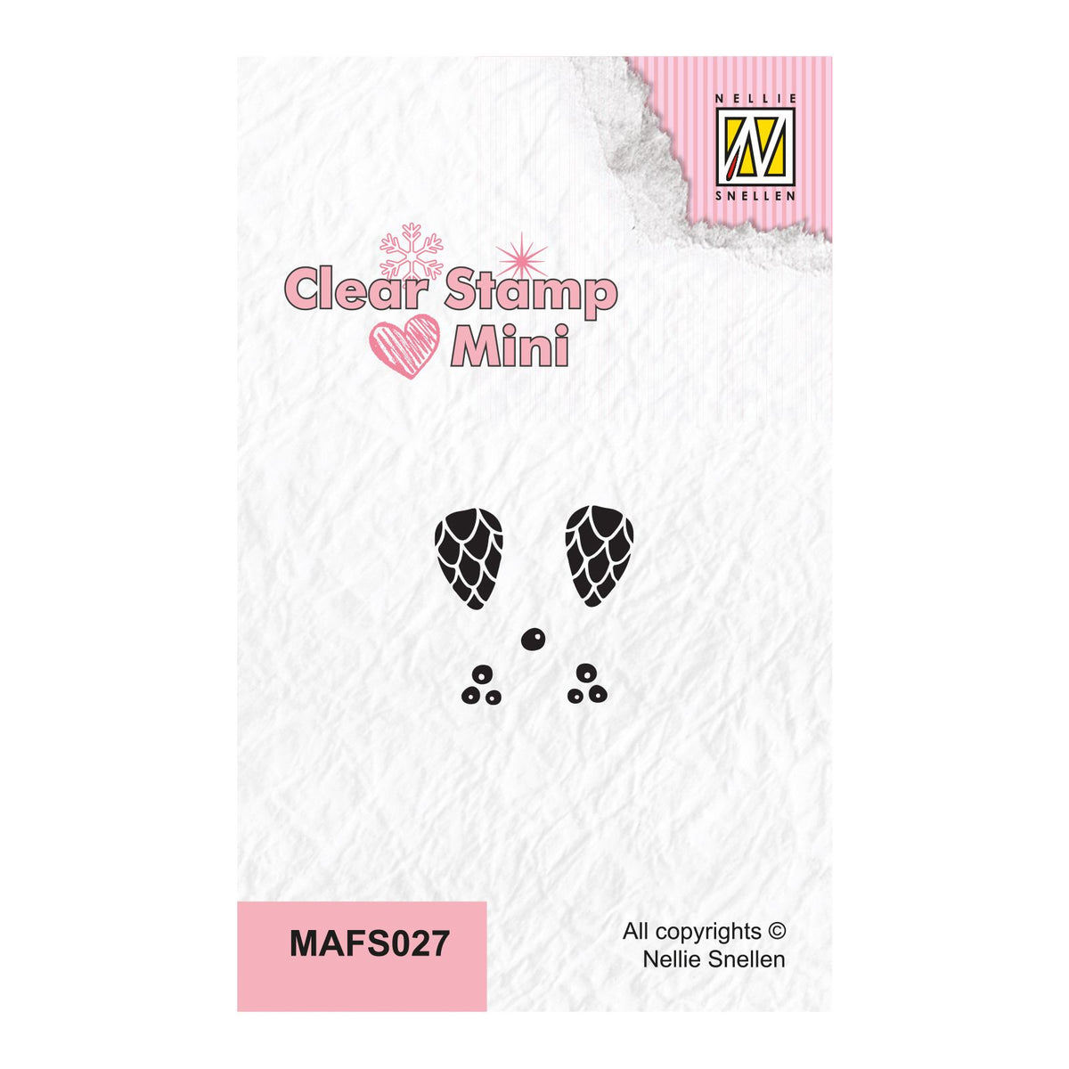 Nellie's choice • mini clear stempels pinecones berries