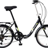 Magic marne vouwfiets 20 inch unisex 6v v-brakes zwart
