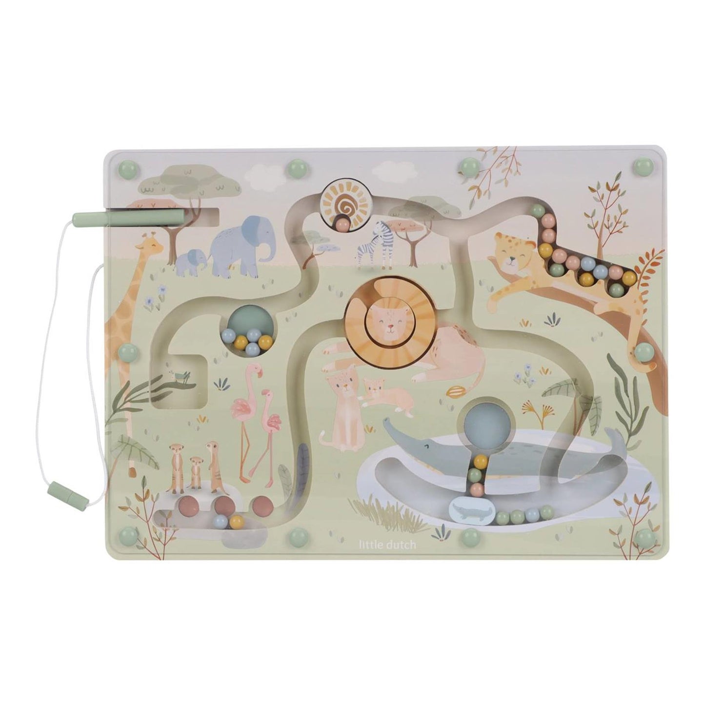 Little dutch safari friends magnetisch doolhof fsc