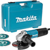 Makita 9558hnrgk2 haakse slijper | 125mm 840w | + 2 diamantschijven - 9558hnrgk2