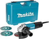 Makita 9558hnrgk2 haakse slijper | 125mm 840w | + 2 diamantschijven - 9558hnrgk2 - afbeelding 2