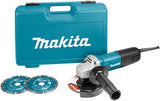 Makita 9558hnrgk2 haakse slijper | 125mm 840w | + 2 diamantschijven - 9558hnrgk2 - afbeelding 1