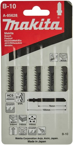 Makita accessoires decoupeerzaagblad b10 - t301cd | 5 stuks - a-85628