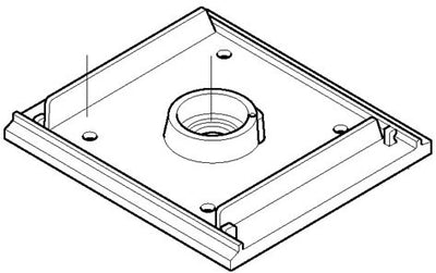 Makita accessoires 151232-3 | schuurzoolset | makita bo4510 + bo4540 | basisplaat + viltzool - 151232-3