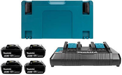 Makita accu starterset 18v dc18rd 4xbl1860b - 198091-4