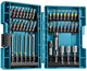 Makita accessoires 43-delige schroefbitset in hoog kwalitatieve koffer - b-55697