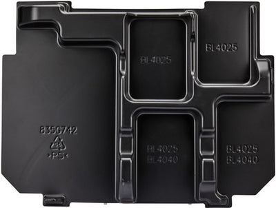 Makita accessoires 835g74-2 | kofferinzet inlay startset accu lader xgt mbox1, dc40ra, bl4025 - 835g74-2