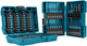 Makita accessoires 90-delige schroefbitset makita impact black in twee handige meeneemdoosjes - e-03109