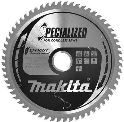 Makita accessoires makita e-12267 afkortzaagblad wpc | efficut | 216 x 30 mm | 60-tands