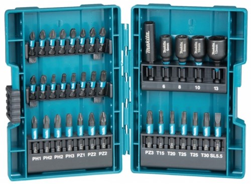 Makita accessoires makita boorset b-66880 - 35-delig - incl. koffer
