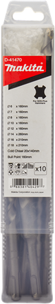 Makita accessoires boor- beitelset 10-delig - d-41470 d-41470