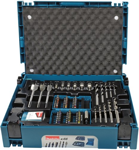 Makita accessoires makita boor bitset 66-delig - b-43044
