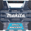 Makita accessoires makita e-22610 boor- en schroefbitset 200-delig in koffer