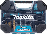 Makita accessoires boor- schroefbitset 71-delig - e-22589 - afbeelding 1