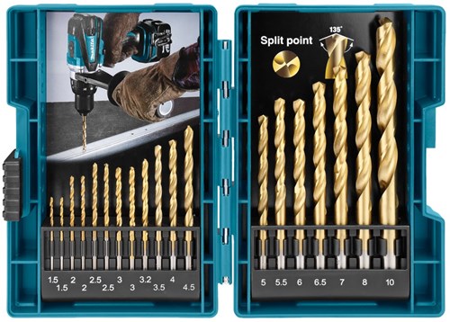 Makita accessoires borenset hss-tin 19dlg - d-67527
