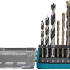 Makita accessoires borenset steen hout metaal 9-delig - d-71962