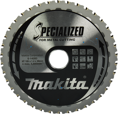 Makita accessoires cirkelzaagblad staal | specialized 185x30x1,4 38t 0g - e-14283 e-14283
