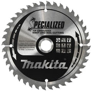 Makita accessoires cirkelzaagblad tipe 190x30x2.0 40t 23g - b-33180 - afbeelding 1