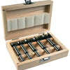 Makita accessoires makita d-47363 5-delige scharniergat boorset in houten cassette - 15-35mm