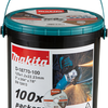 Makita accessoires doorslijpschijf rvs 125x22,23x1,2mm, 100 stuks - d-18770-100