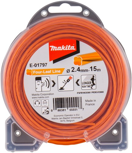 Makita accessoires e-01797 | maaidraad | 2,4x15mtr | oranje - e-01797