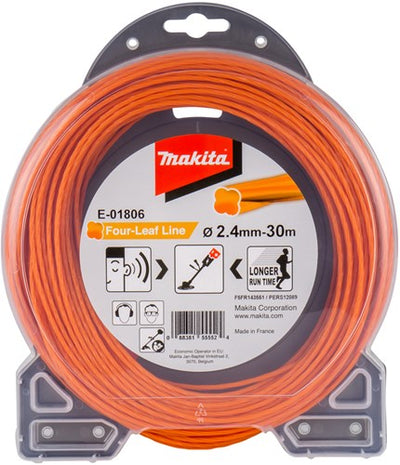 Makita accessoires makita maaigaren four-leaf oranje 30 m ø 2,4 mm - e-01806