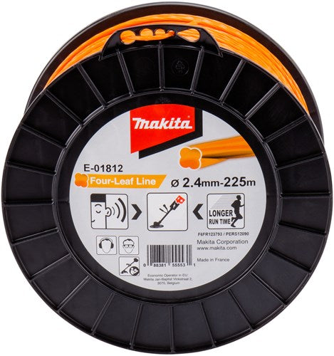 Makita accessoires makita e-01812 maaidraad 2,4x225mtr oranje