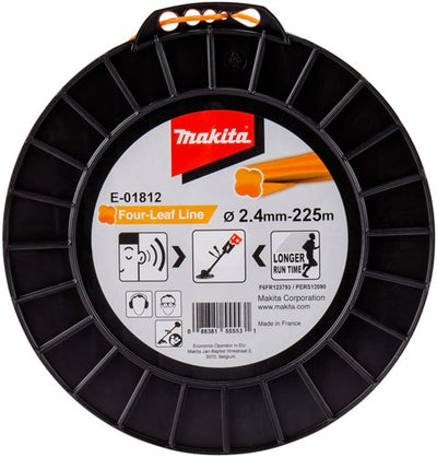 Makita accessoires e-01812 | maaidraad | 2,4x225mtr | oranje - e-01812
