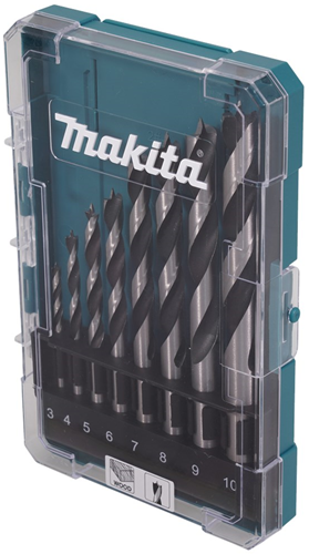 Makita accessoires houtspiraalborenset 8-delig - d-57227