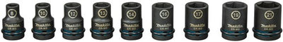 Makita accessoires krachtdoppenset impact black, 1 2” 9-delig - e-16570