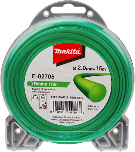 Makita accessoires maaidraad 2,0x15m rond - e-02705 - e-02705