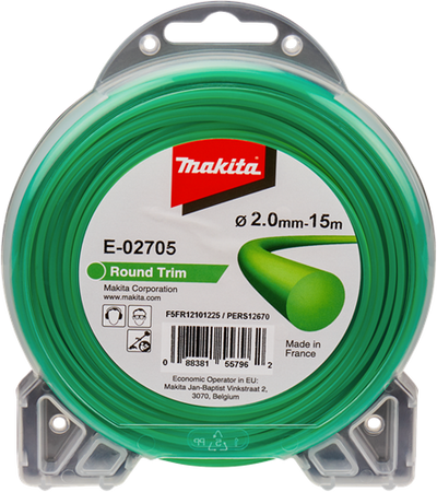 Makita accessoires maaidraad 2,0x15m rond - e-02705 - e-02705