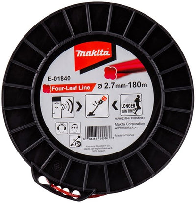 Makita accessoires maaidraad 2,7x180mtr rood - e-01840 - e-01840