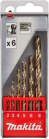 Makita accessoires metaalborenset 6-delig - d-57168 d-57168 - afbeelding 1