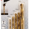 Makita accessoires makita b-57308 metaalborenset hss-tin 5-delig