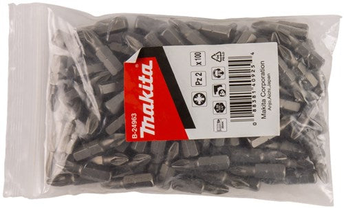 Makita accessoires schroefbit pz2x25mm navul 100s - b-24963 - b-24963
