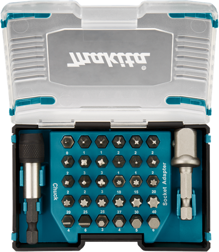 Makita accessoires schroefbitset 32-delig - d-65084 d-65084