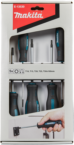 Makita accessoires makita e-13530 schroevendraaierset 5-delig torx