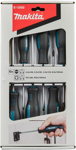 Makita accessoires makita e-13502 schroevendraaierset 6-delig pz sl