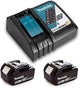 Makita accu starterset 18v dc18rc 2xbl1850b - dc18rcpt