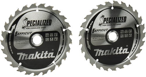 Makita accessoires makita efficut zaagbl.165x20x25t 2st. - b-62985-2
