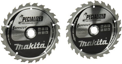 Makita accessoires twin-pack cirkelzaagblad hout | efficut 165x20x1,4 25t 23g - b-62985-2